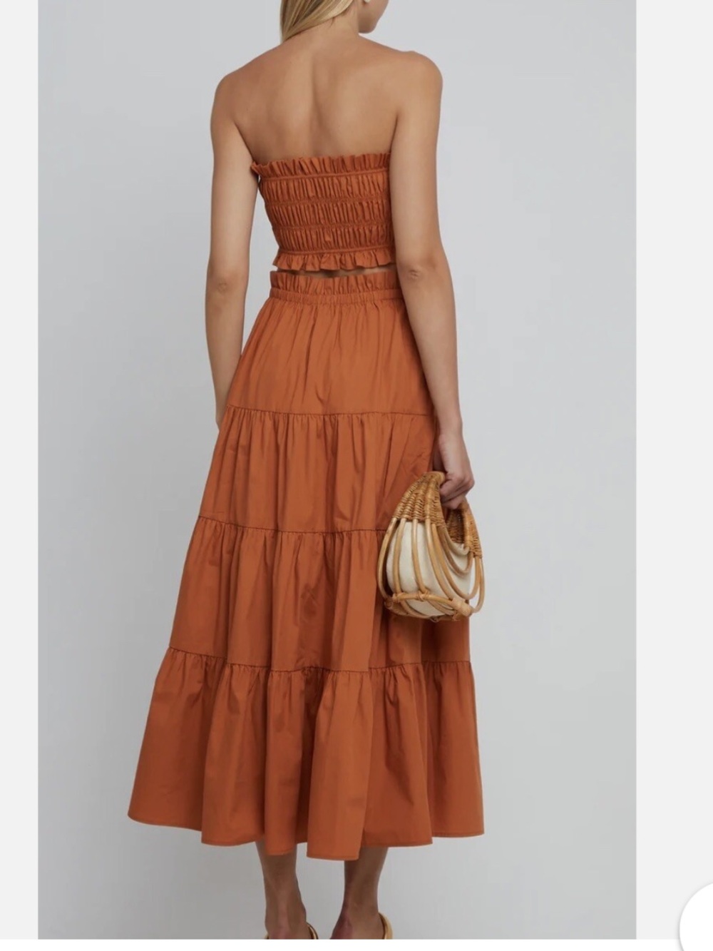 Kourt Ellery Matching Set in Terracotta/ Rust Orange Size XS ResortWear Western - Picture 3 of 16